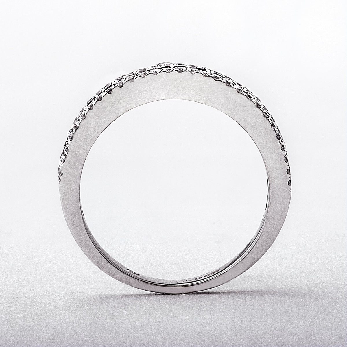 0.65ct White Gold Sapphire & Diamond Dress Ring
