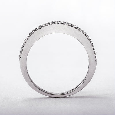 0.65ct White Gold Sapphire & Diamond Dress Ring