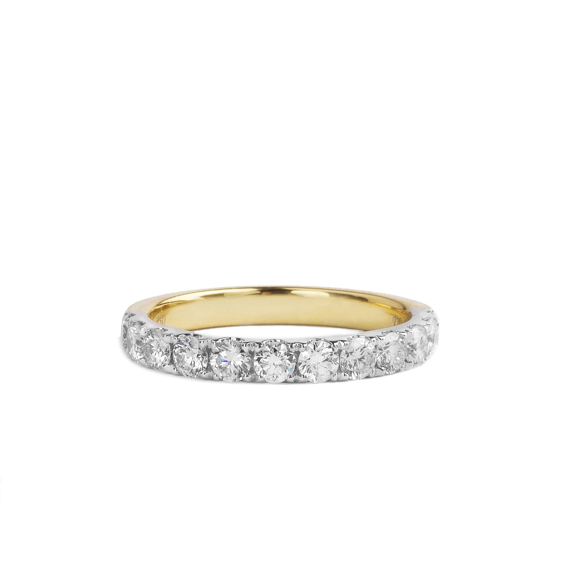 0.75ct Fvs Castelle Set Natural Diamond In 18ct Yellow Gold