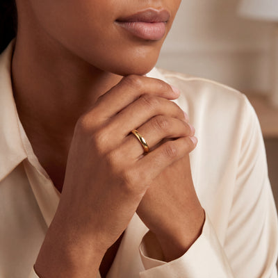 2.5mm Ladies Plain Wedding Band In 18ct Yellow Gold