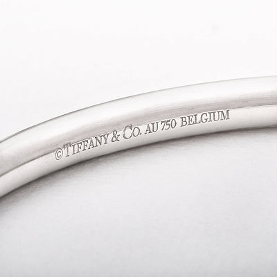 1.17ct White Gold Tiffany Co. Metro Natural Diamond Bangle