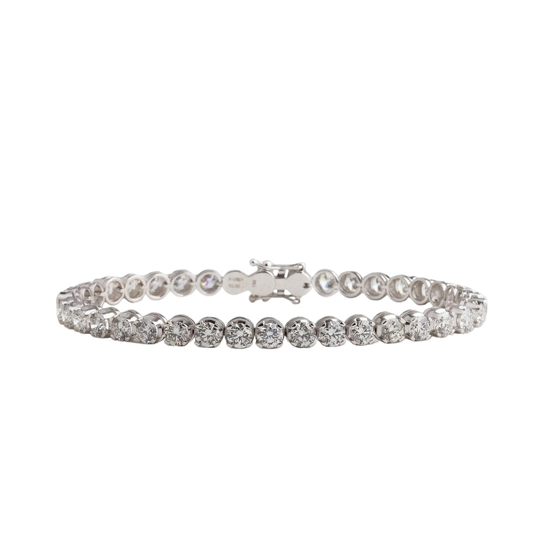 10.00ct F VS Heinz Mayer Natural Diamond Bracelet in 18ct White Gold