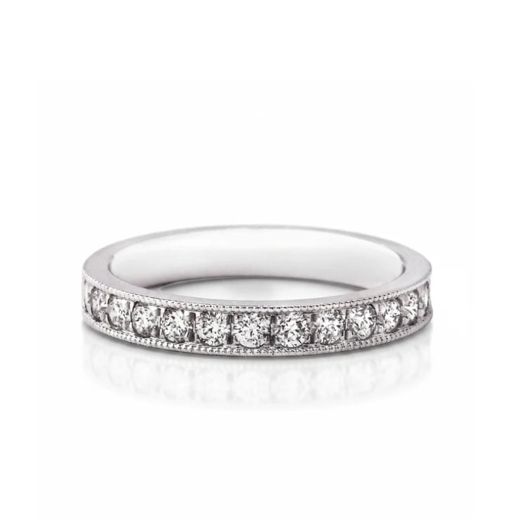 0.39ct Fvs 2.7mm Brilliant Cut Round Natural Diamond Grain Set In 18ct White Gold