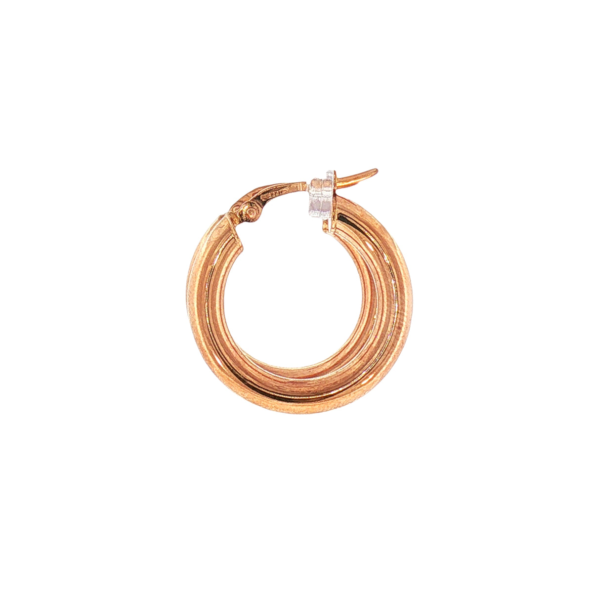 Medium Plain Hoop Earrings in 9ct Rose Gold