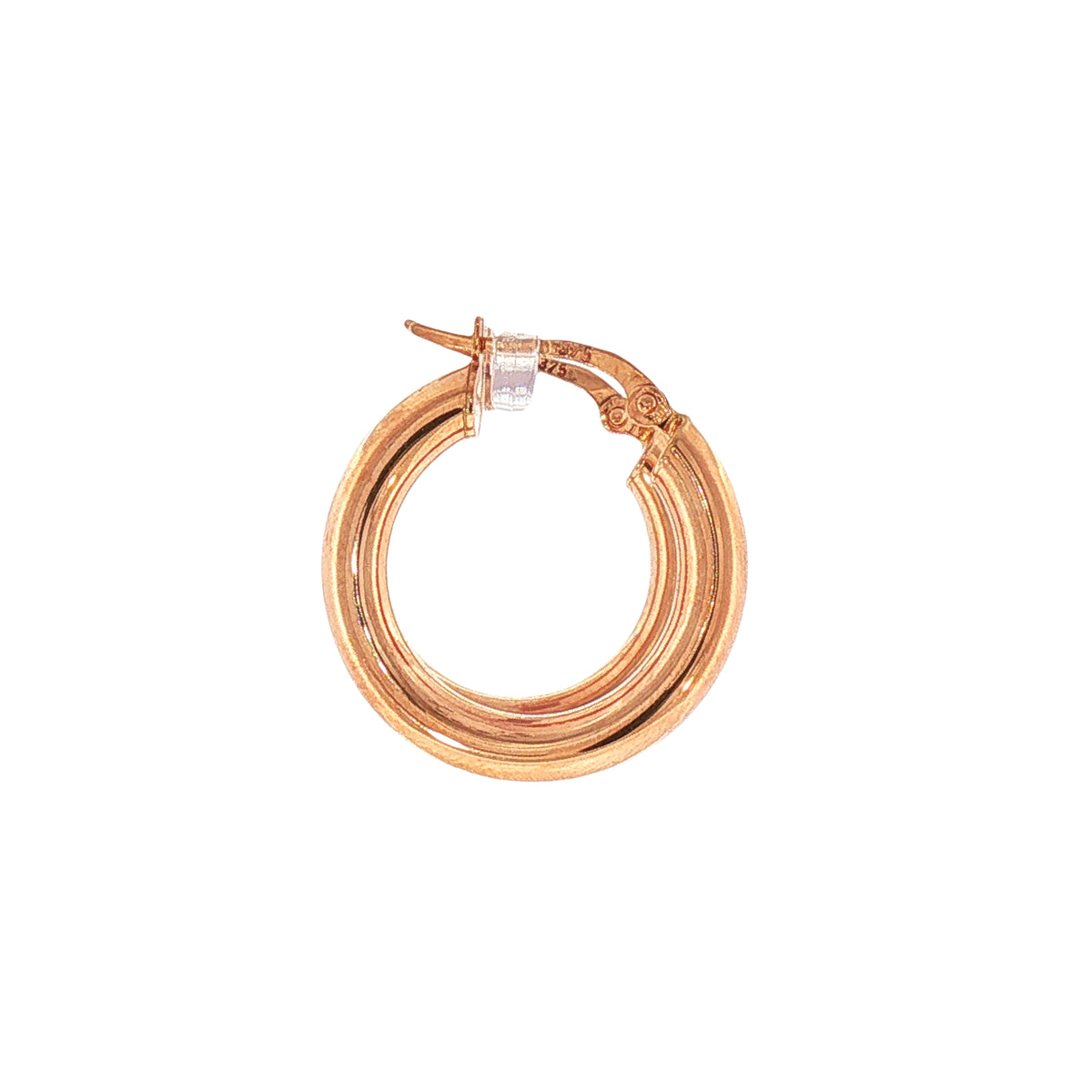 Medium Plain Hoop Earrings in 9ct Rose Gold
