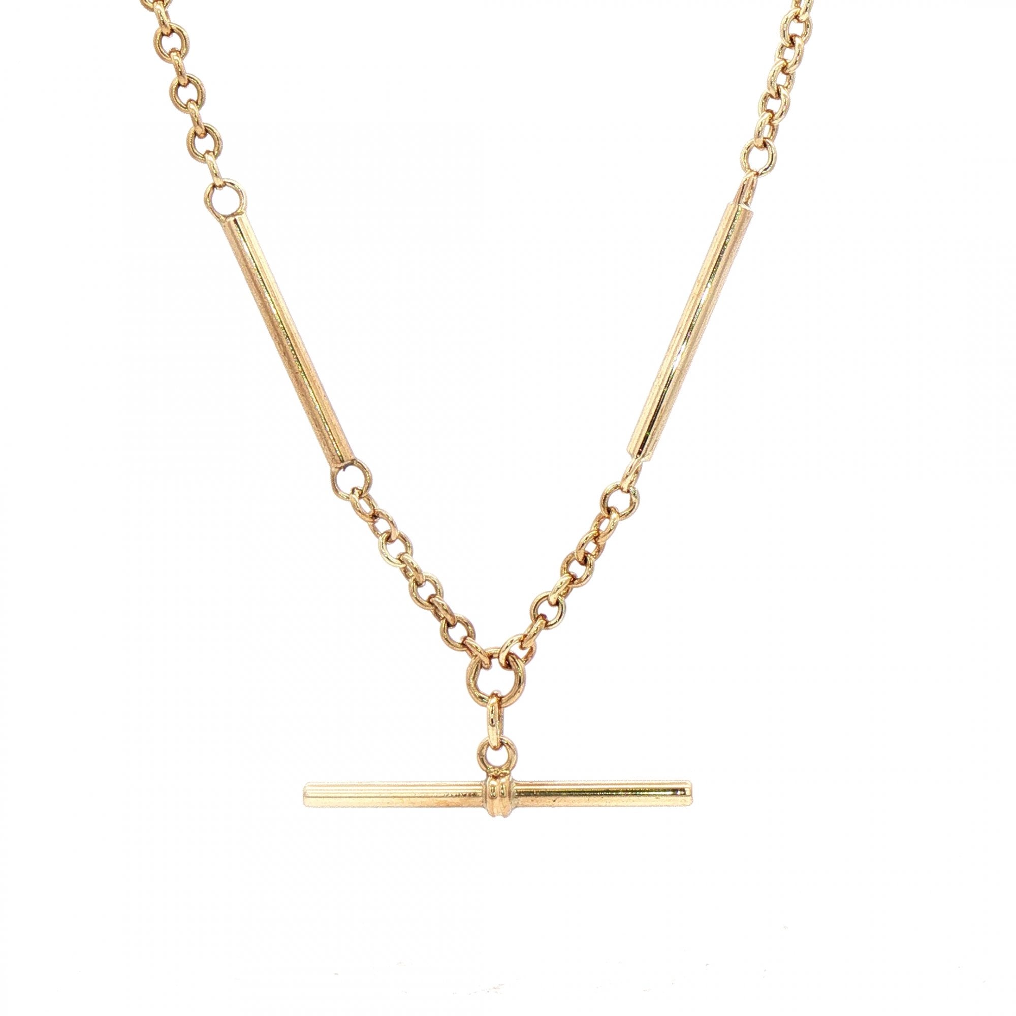 12.6g 16.5" Fancy T-Bar Chain in 9ct Yellow Gold