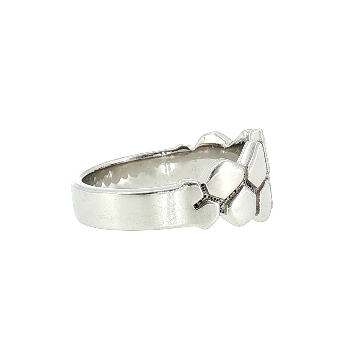 Irish Giant's Causeway Style Dress Ring in Sterling Silver