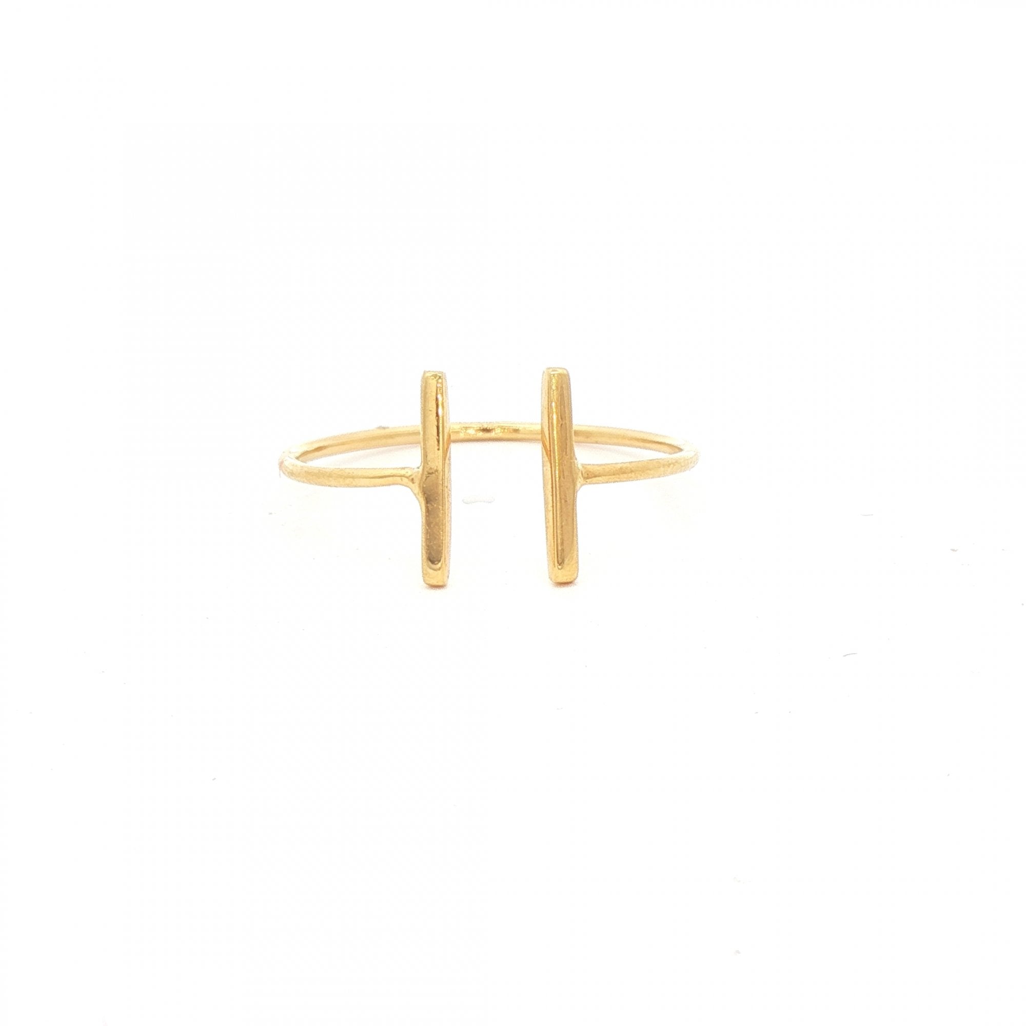 18ct Yellow Gold Bar Style Ring