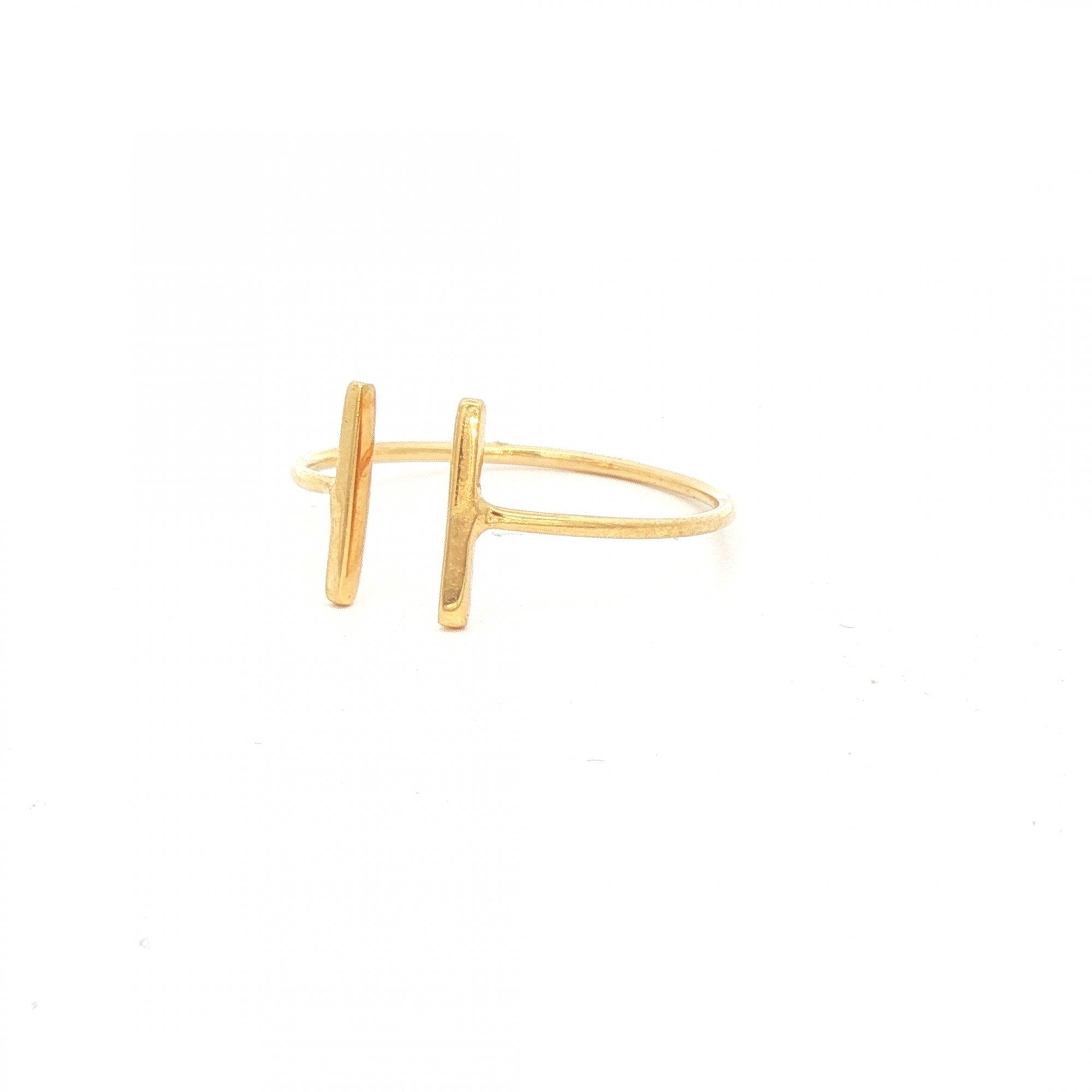 18ct Yellow Gold Bar Style Ring