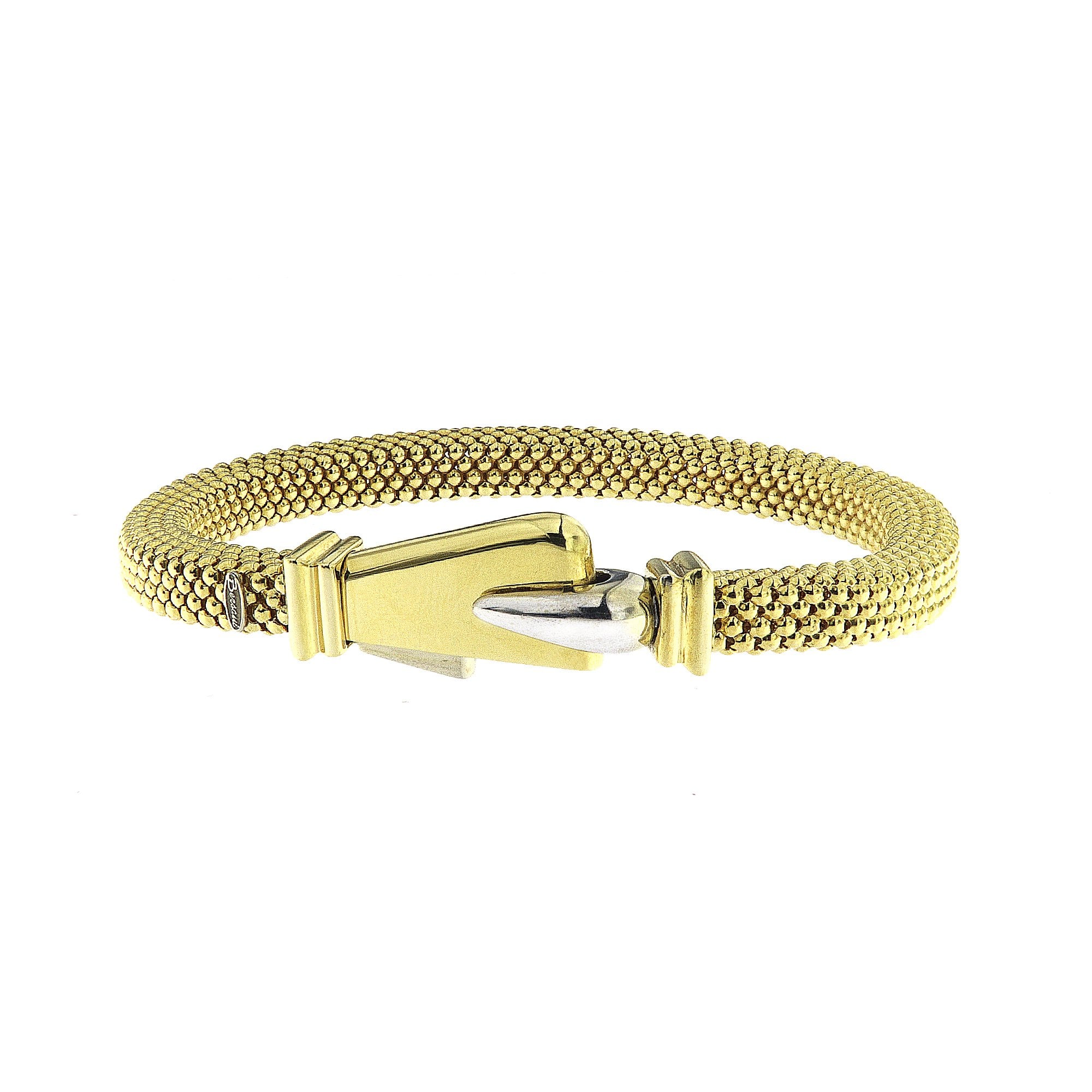 18ct Yellow gold Tublar Bubble style Bracelet 43.25g