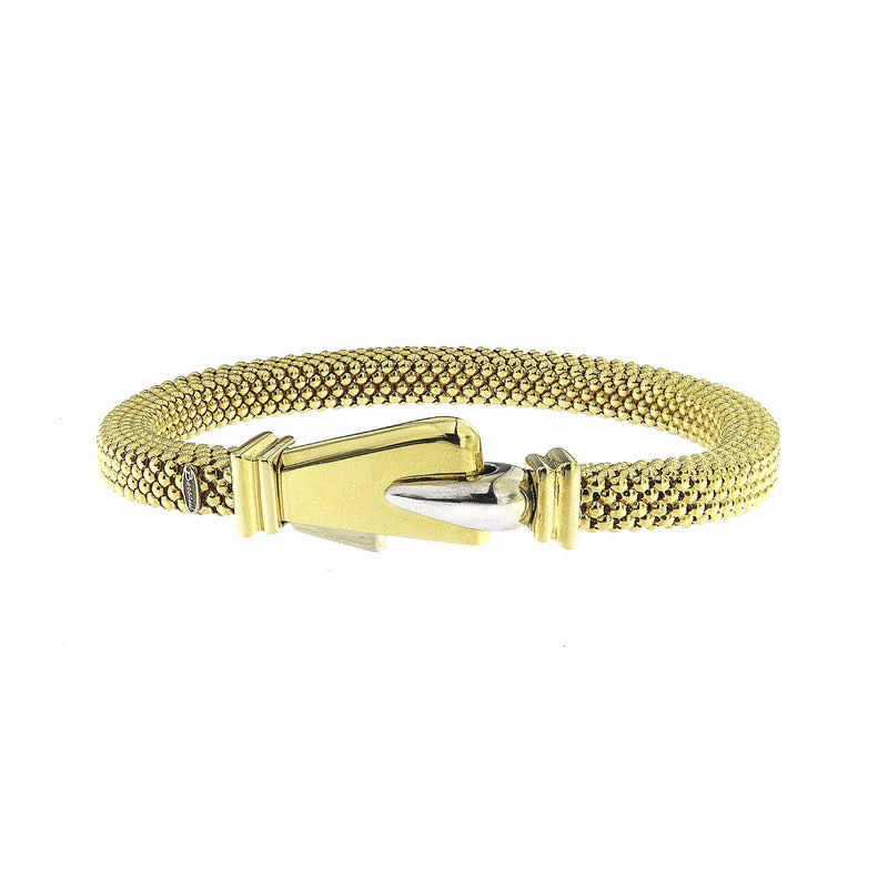 18ct Yellow gold Tublar Bubble style Bracelet 43.25g
