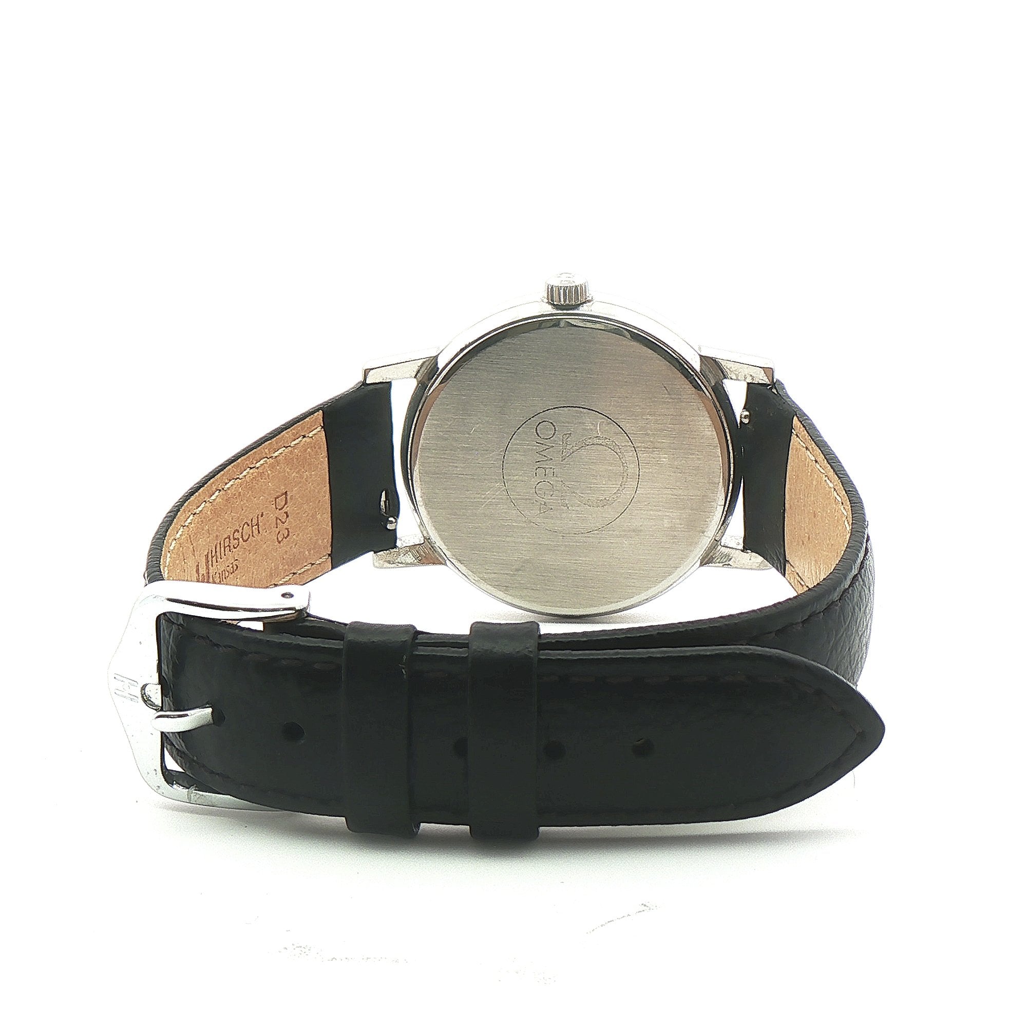 1973 Gents Omega Seamaster Geneve Manual Windup with Date on Black Strap