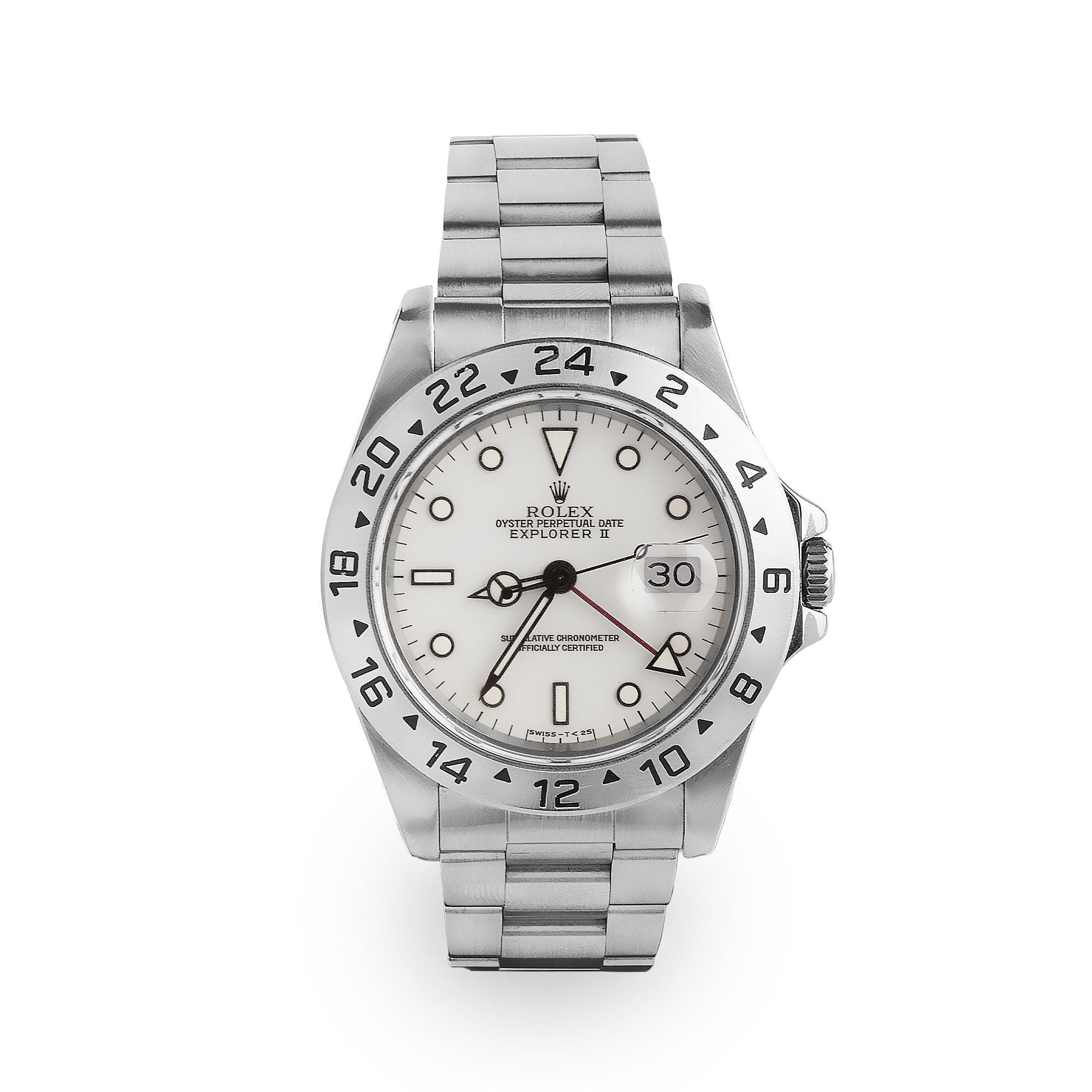 1991 Gents 40mm Rolex Explorer II Polar White Dial on Stainless Steel Oyster Bracelet