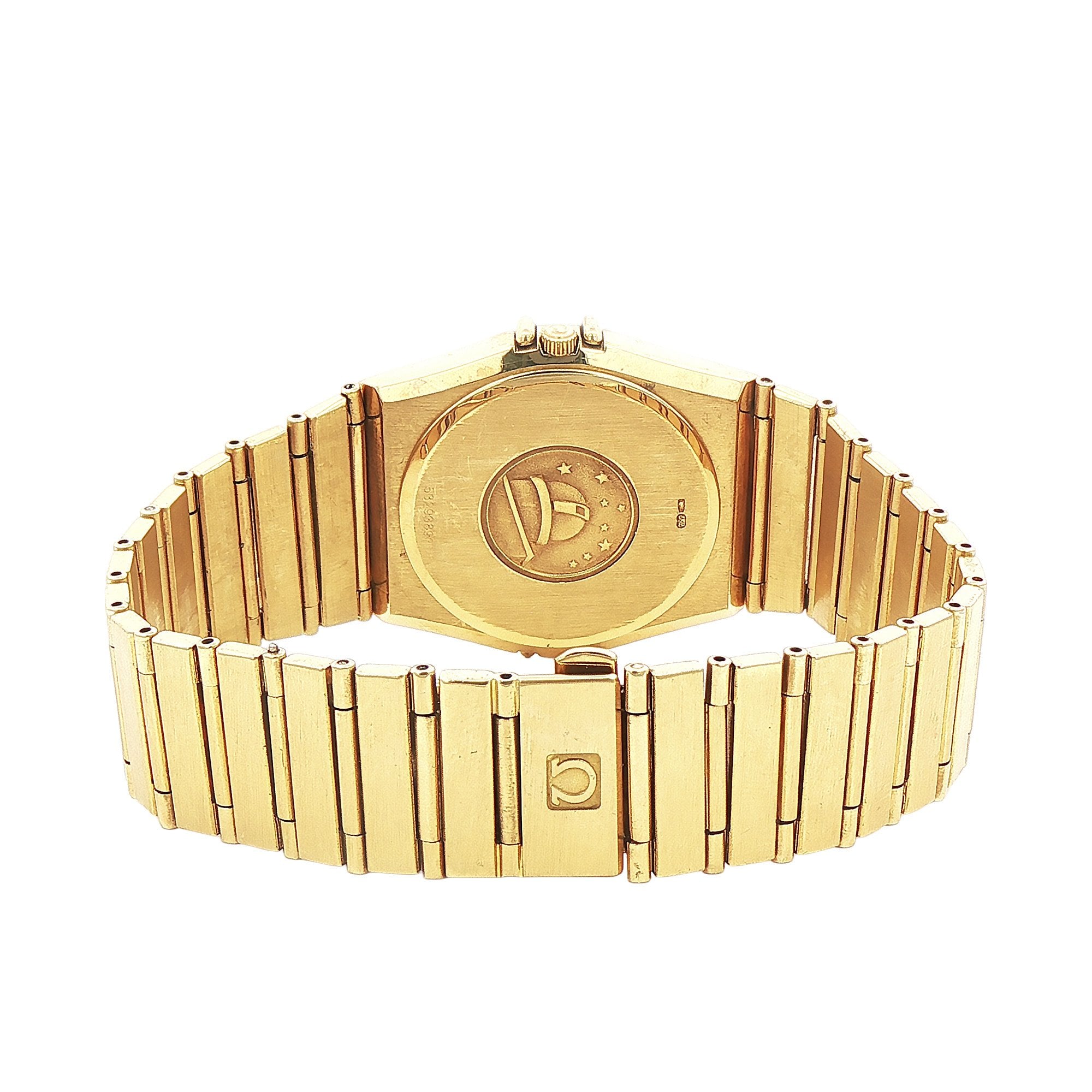 1991 Gents Quartz Omega Constellation Champaign Dial on Bracelet in 18ct Yellow Gold