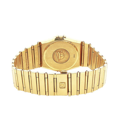 1991 Gents Quartz Omega Constellation Champaign Dial on Bracelet in 18ct Yellow Gold