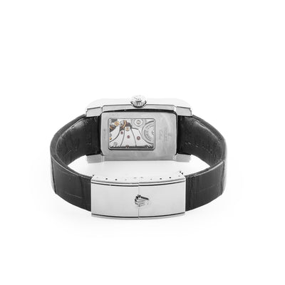 2005 Gents Cellini Prince Rolex with 18ct White Gold Case On Black Leather Strap