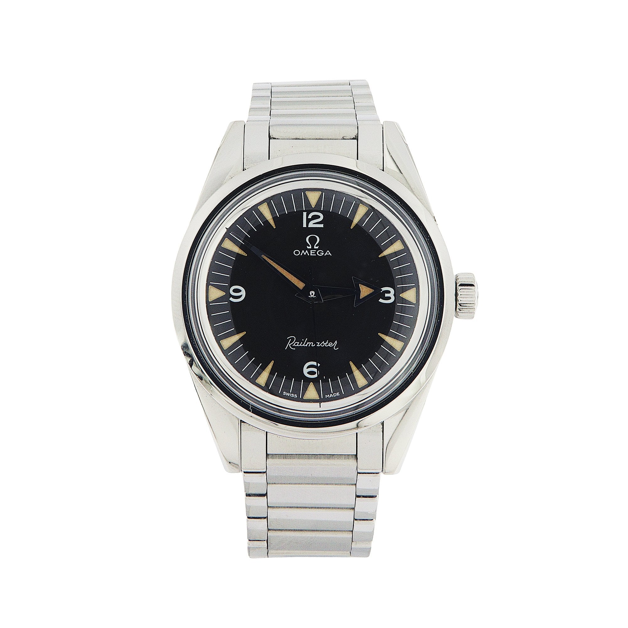 2019 Gents Omega Railmaster Black Dial on Stainless Steel Bracelet
