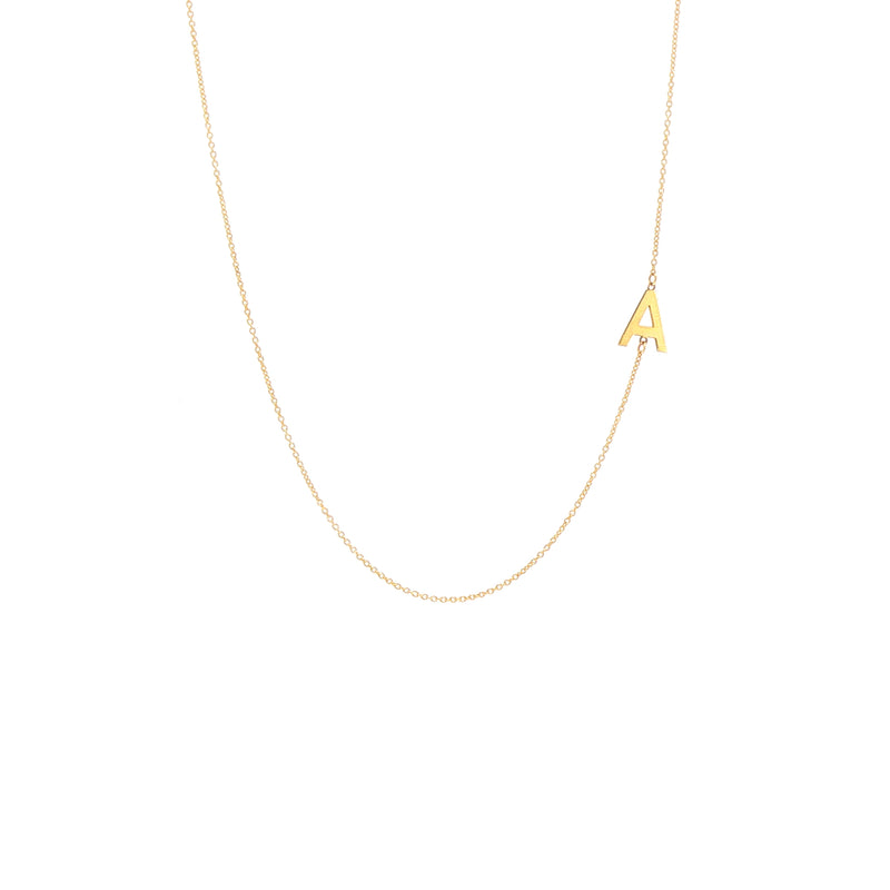 Delicate Initial ''A'' Pendant in 18ct Yellow Gold