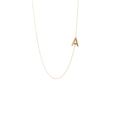 Delicate Initial ''A'' Pendant in 18ct Yellow Gold