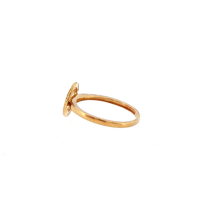 9ct Yellow Gold Disc Ring