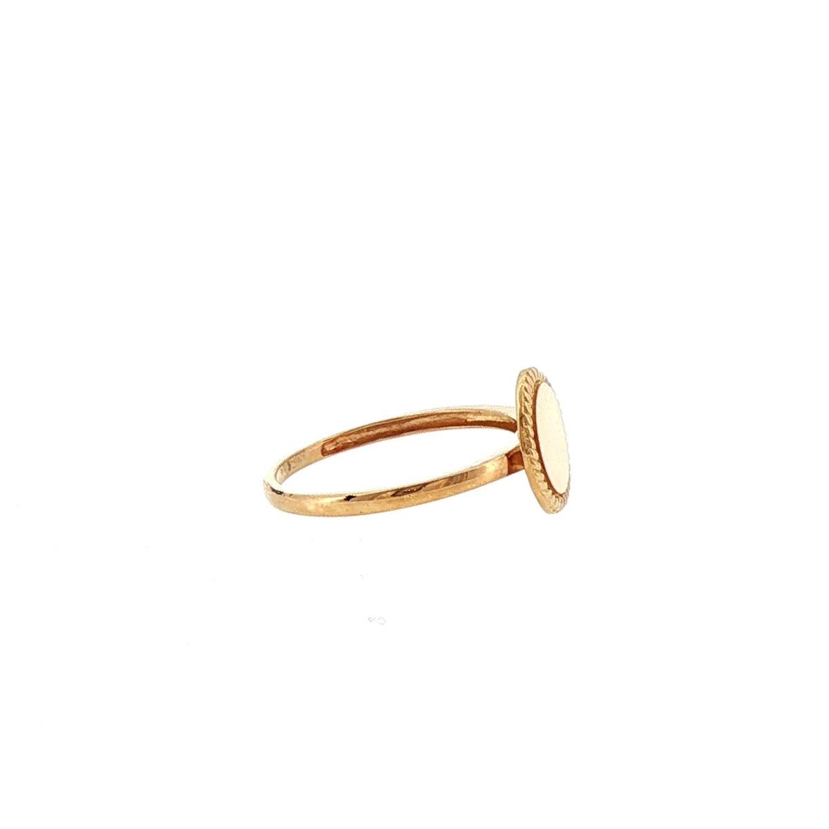 9ct Yellow Gold Disc Ring