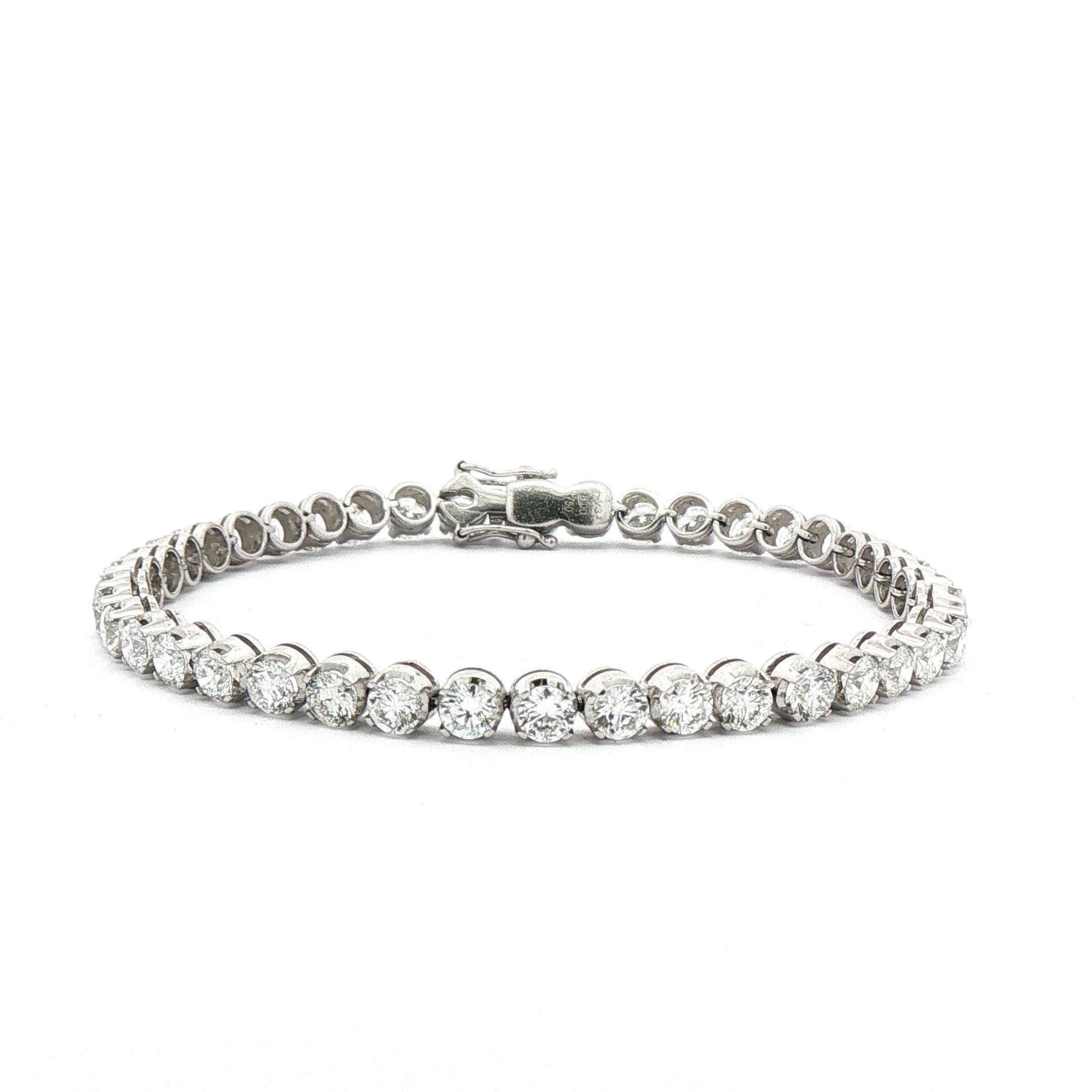 8.00ct F VS Heinz Mayer Natural Line Diamond Barcelet set in 18ct White Gold