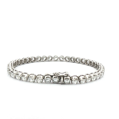 8.00ct F VS Heinz Mayer Natural Line Diamond Barcelet set in 18ct White Gold
