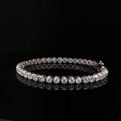 8.00ct F VS Heinz Mayer Natural Line Diamond Barcelet set in 18ct White Gold