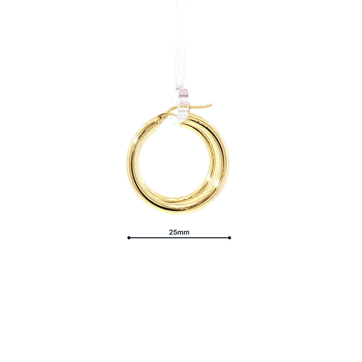 Creole Earrings in 9ct Yellow Gold