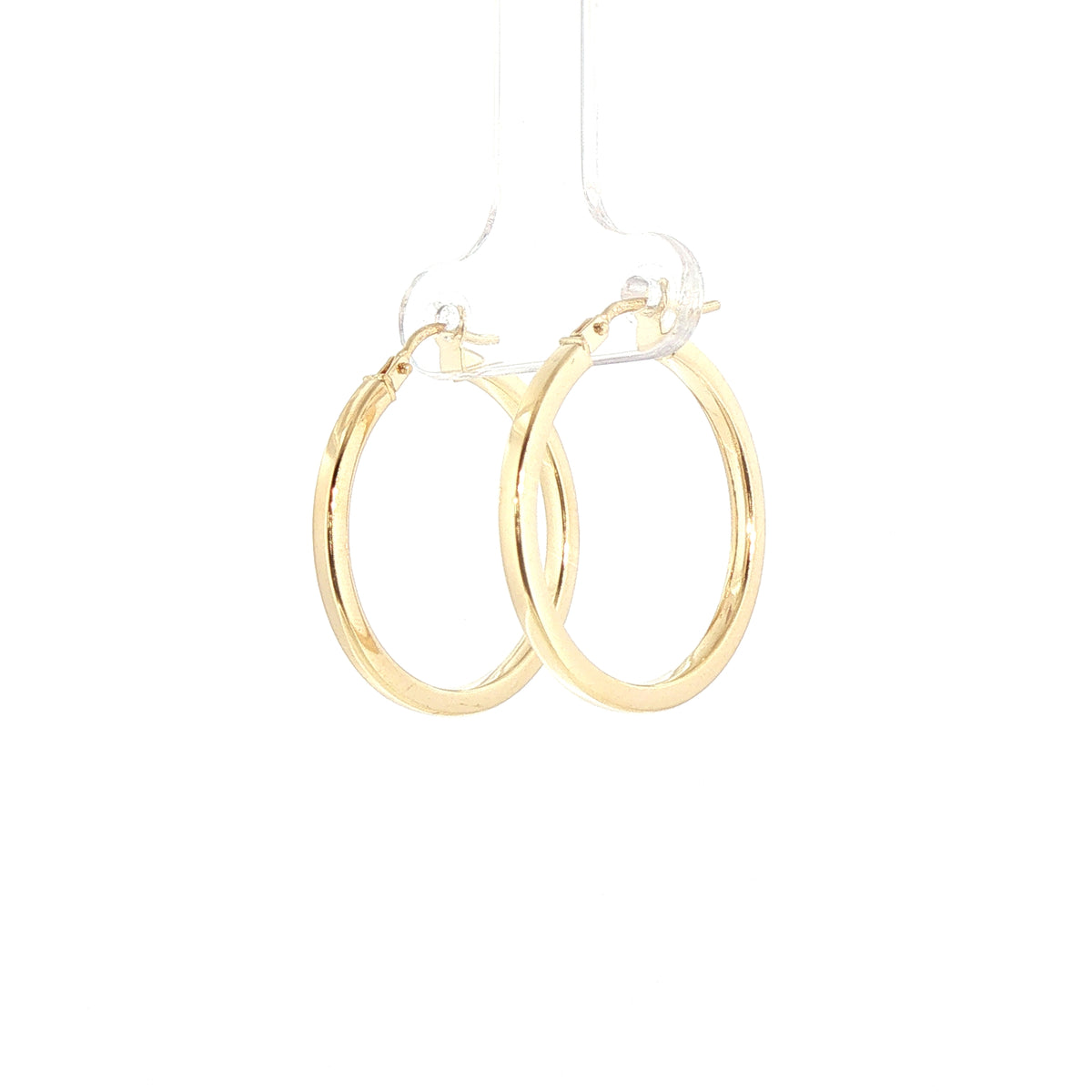 Round Classic Hoop Earrings in 9ct Yellow Gold
