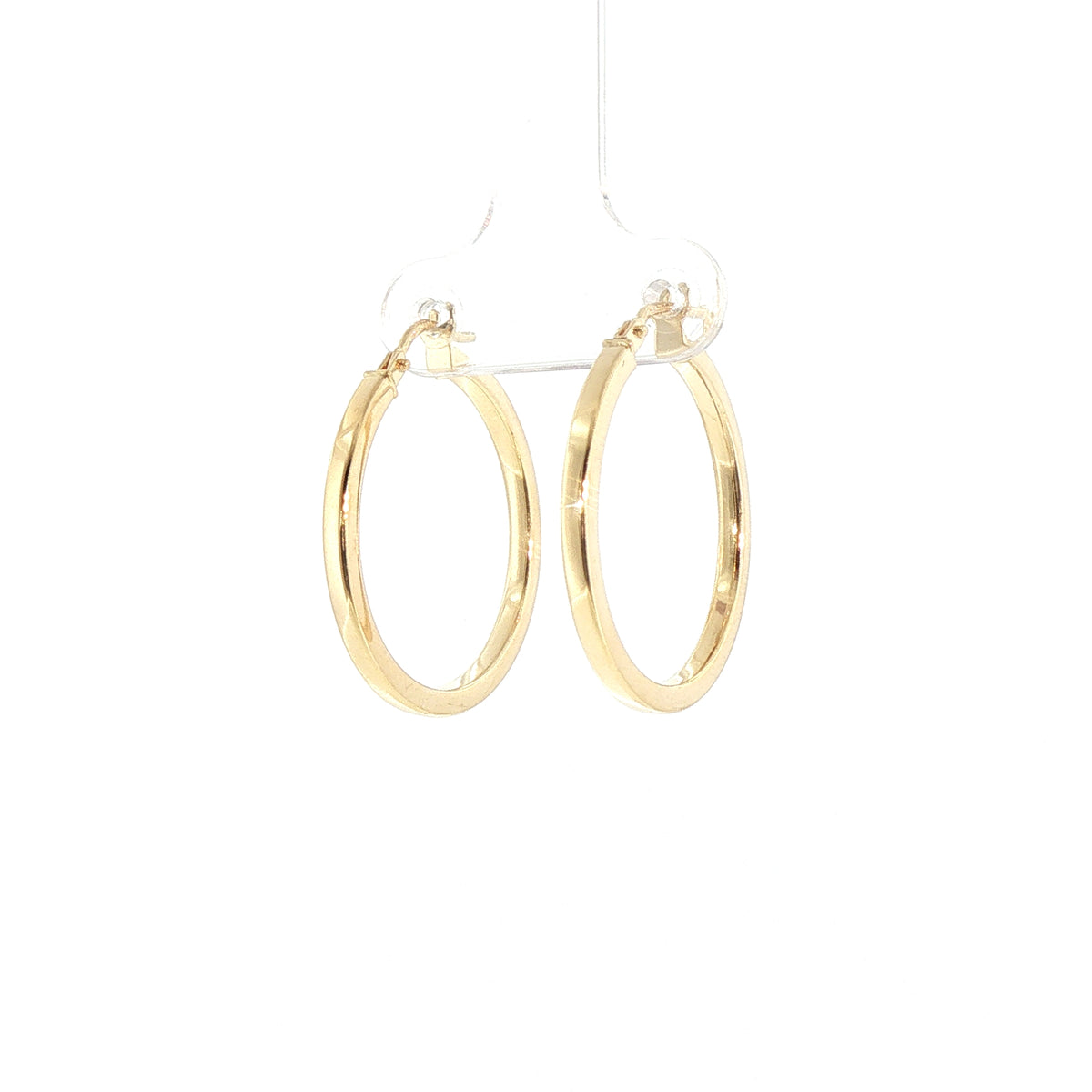 Round Classic Hoop Earrings in 9ct Yellow Gold