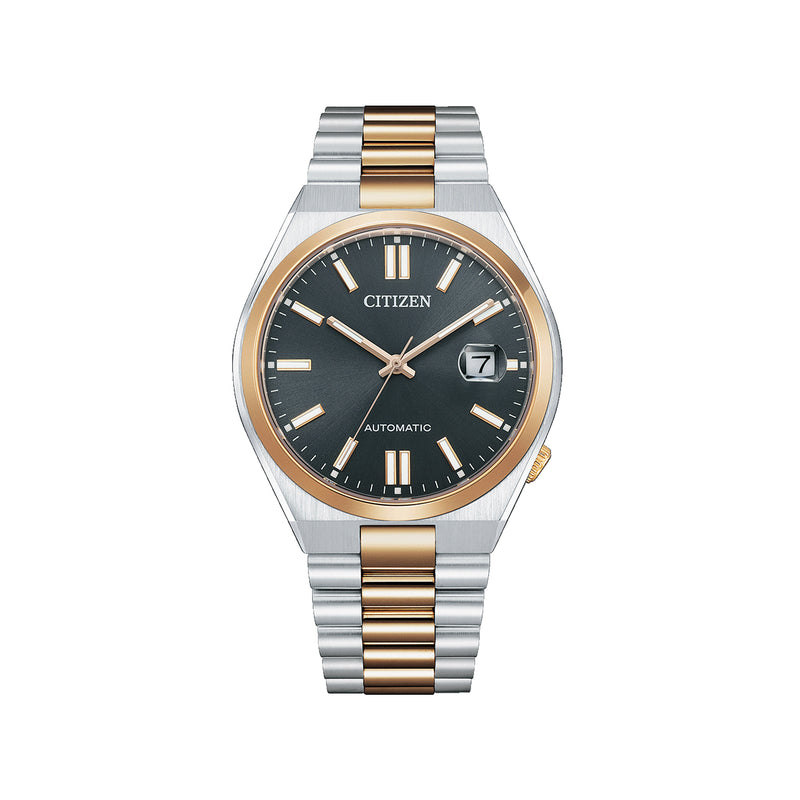 Gents Citizen Two Tone Tsuyosa Automatic Twin Eye Grey Dial on Stainless Steel Bracelet