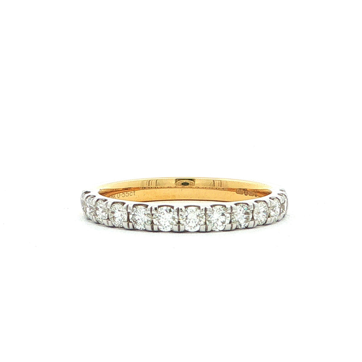 Natural Diamond Wedding Band in 18ct Yellow Gold