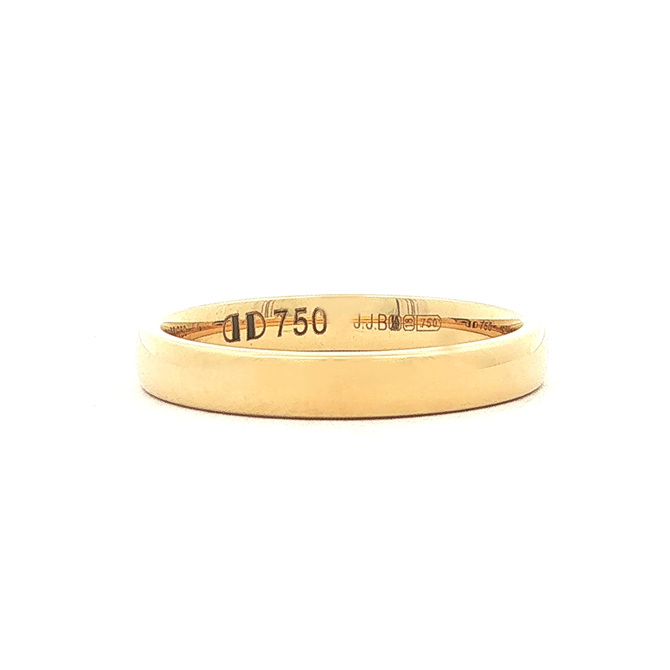 3mm Ladies Classic Plain Wedding Band In 18ct Yellow Gold