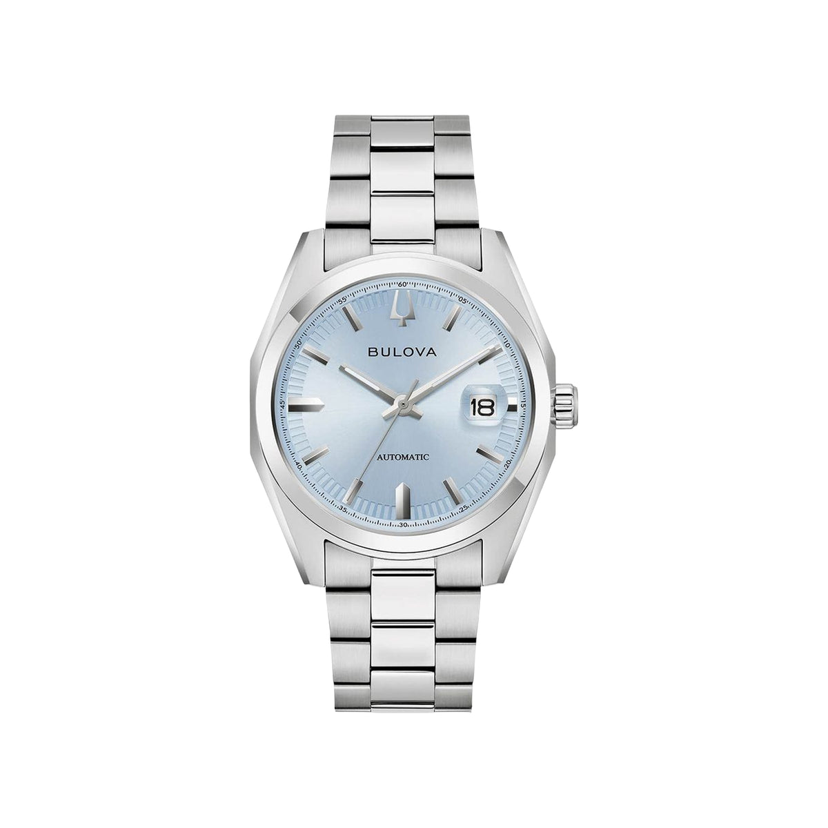 Bulova Gents Surveyor Automatic Blue Dial on Stainless Steel Bracelet
