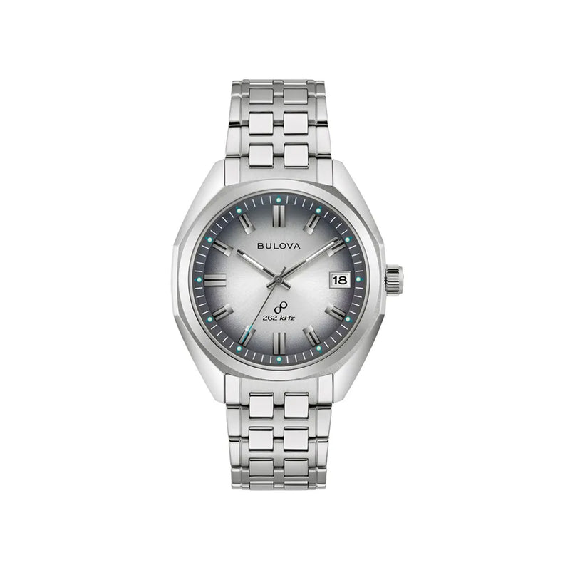 Bulova Gents Jet Star Silver Dial on Stainless Steel Bracelet
