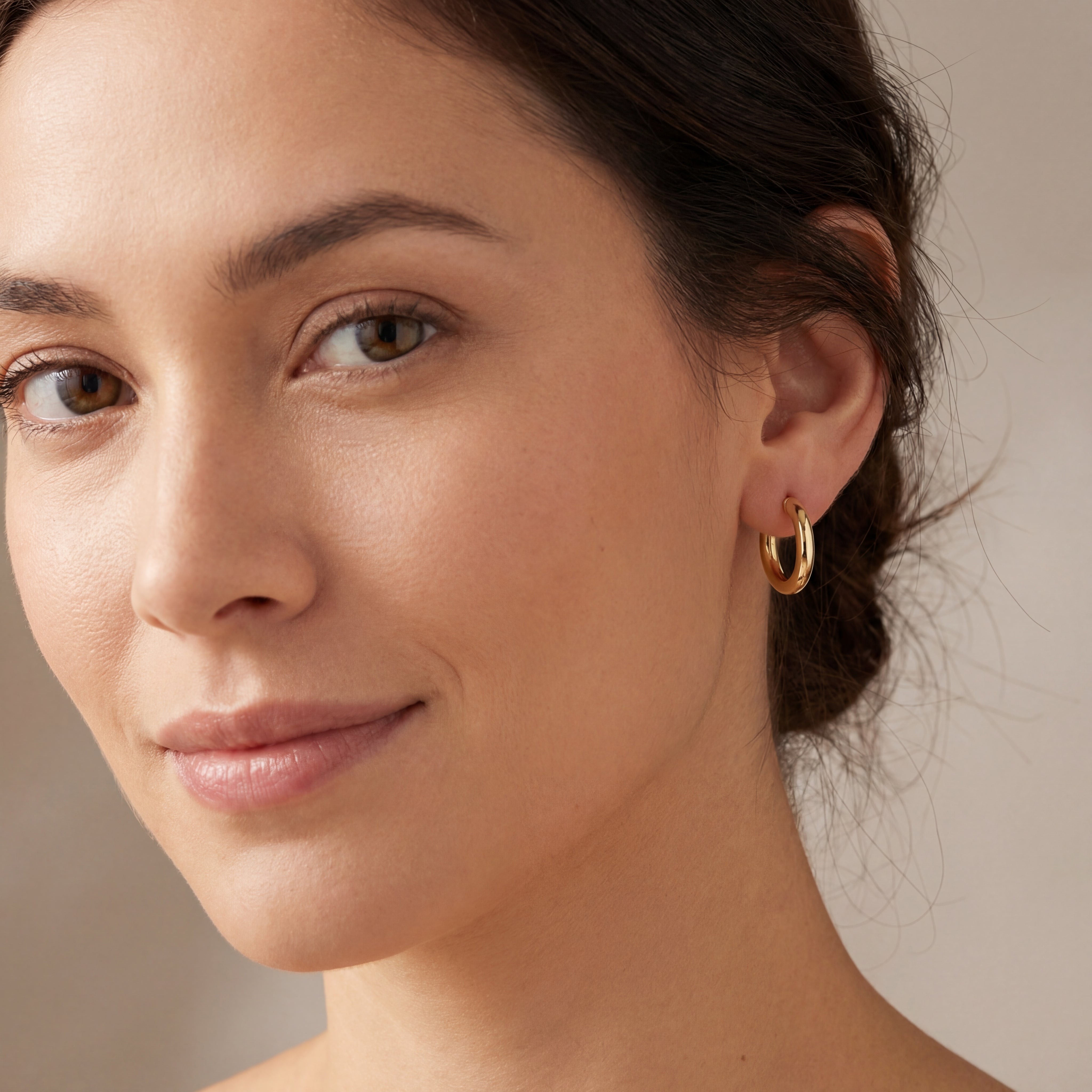 Hoop Earring in 9ct Yellow Gold