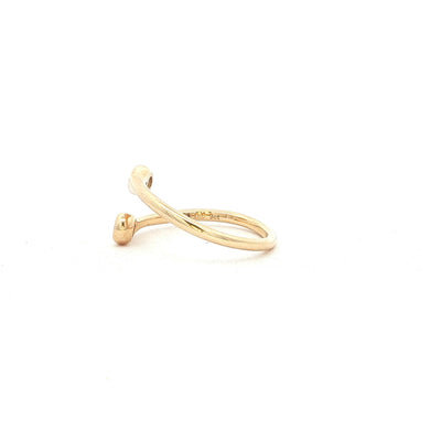 Natural Diamond Open Style Ring in 9ct Yellow Gold