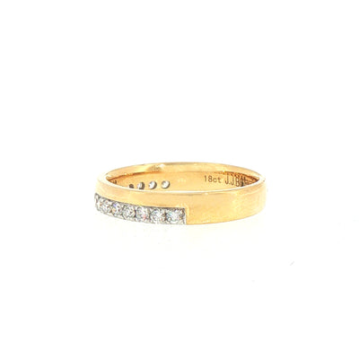 18ct Yellow Gold Natural Diamond Wedding Ring