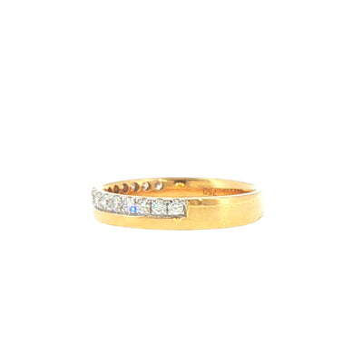 18ct Yellow Gold Natural Diamond Wedding Ring