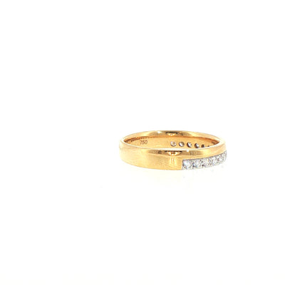 18ct Yellow Gold Natural Diamond Wedding Ring