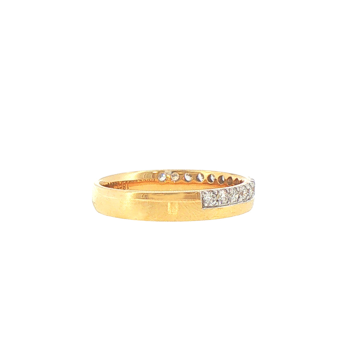 18ct Yellow Gold Natural Diamond Wedding Ring