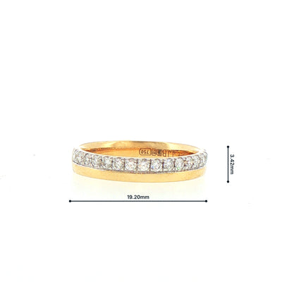 18ct Yellow Gold Natural Diamond Wedding Ring