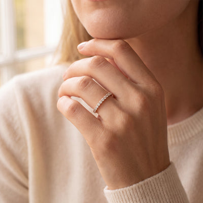 Natural Diamond Set Wedding Band in 18ct Yellow Gold
