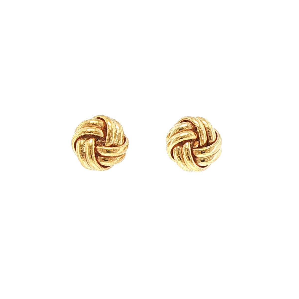 Knot Stud Earrings in 9ct Yellow Gold