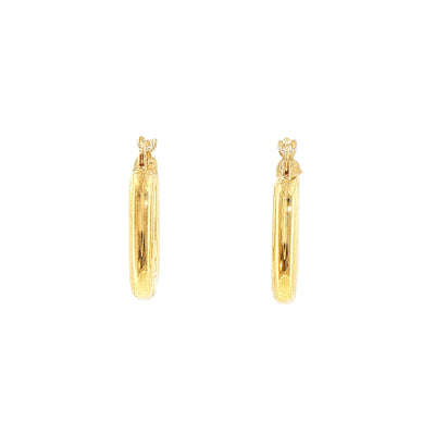 Hoop Earrings Medium in 9ct Yellow Gold