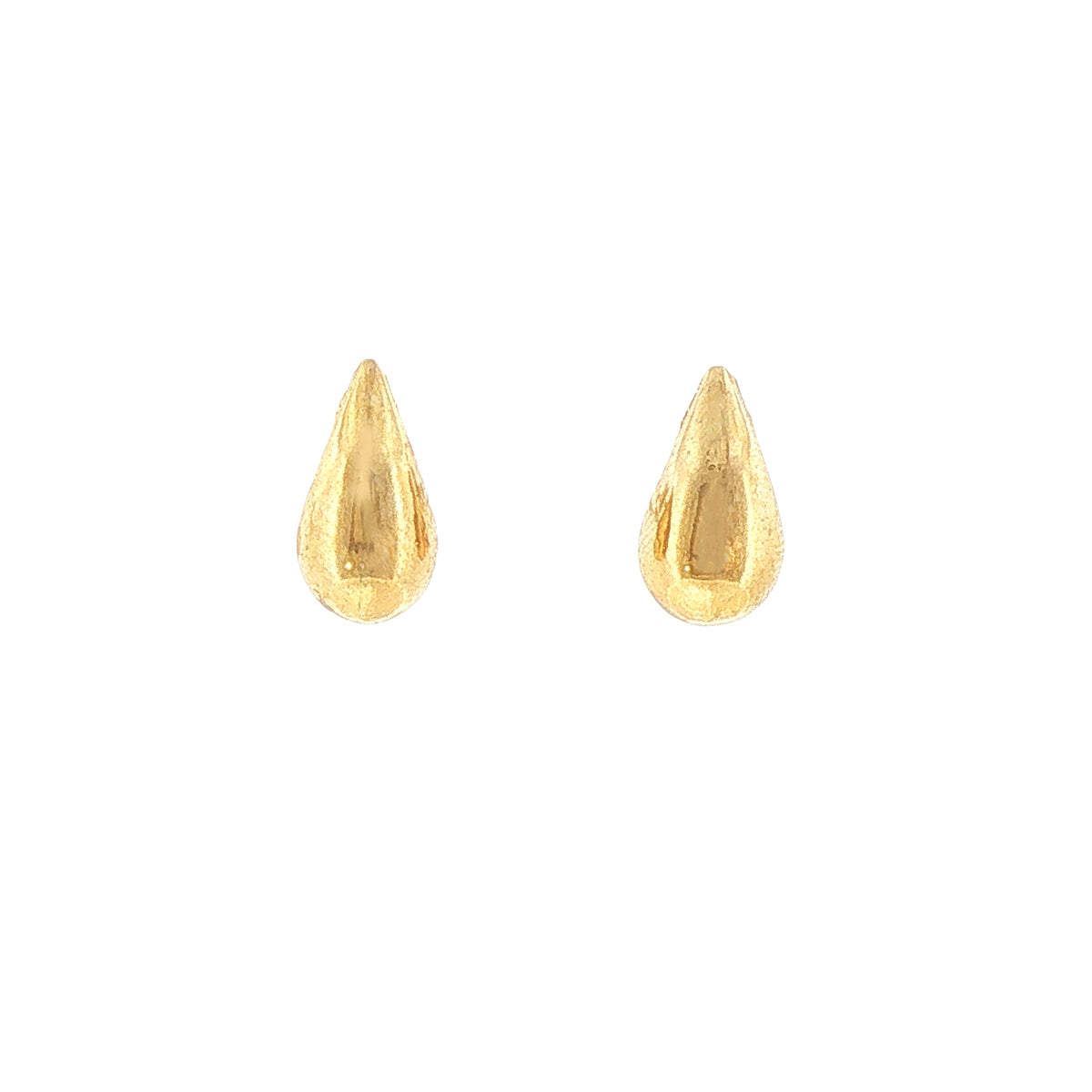 Tear Drop Stud Earrings in 9ct Yellow Gold