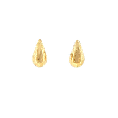 Tear Drop Stud Earrings in 9ct Yellow Gold