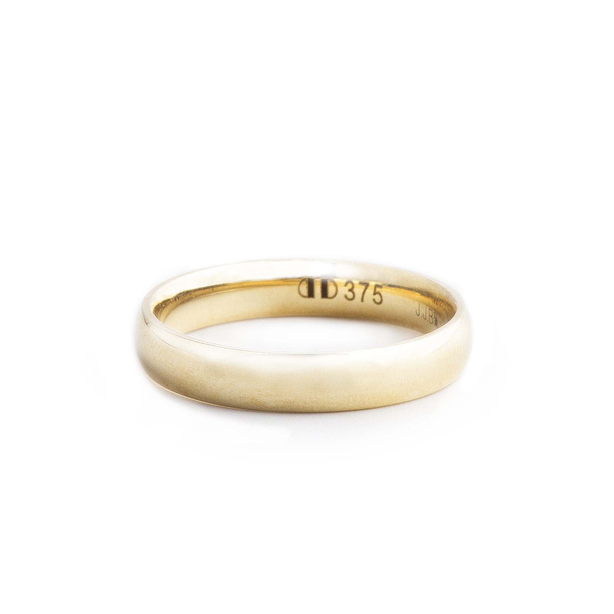 5mm Gents Classic Plain Wedding Band In 9ct Yellow Gold