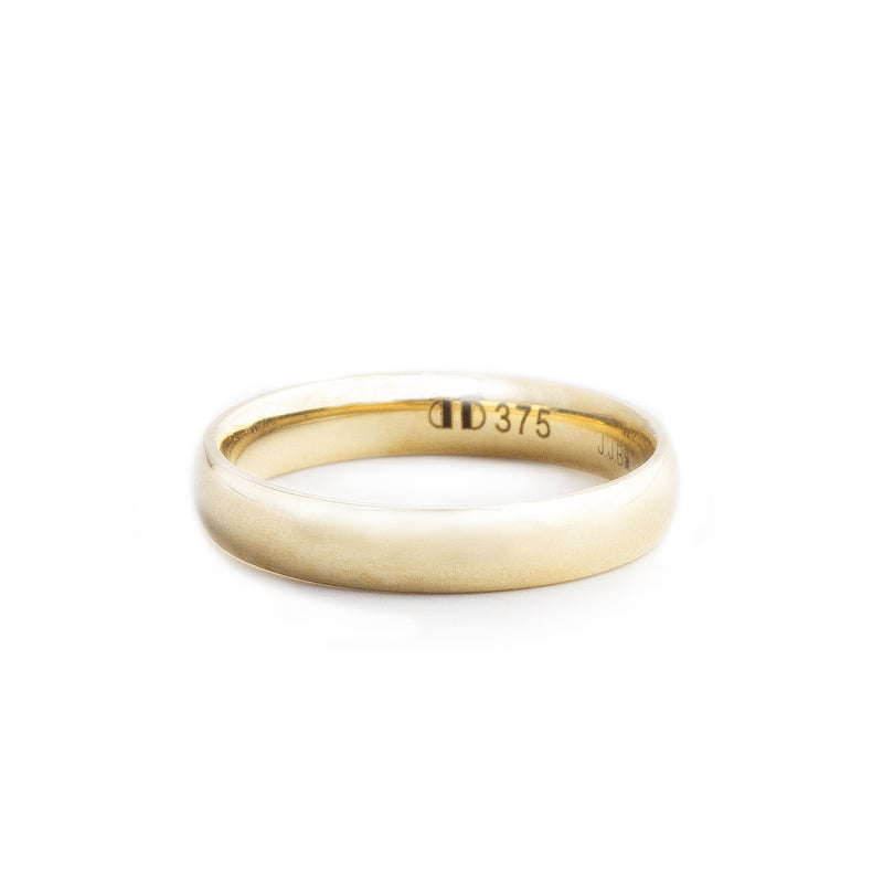 5mm Gents Classic Plain Wedding Band In 9ct Yellow Gold